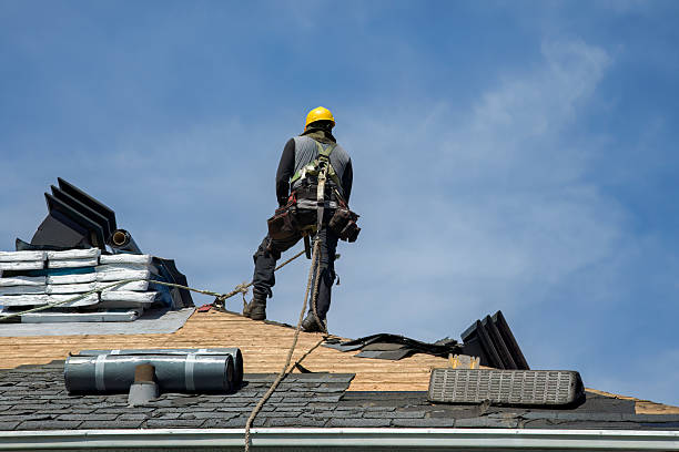 Professional Roof Replacement technician working in Kingston, NJ